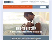 Tablet Screenshot of edcure.org